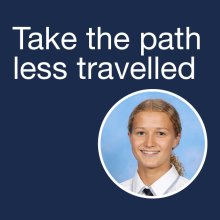 Take the path less travelled Take the path less travelled